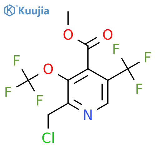Methyl 2-(chloromethyl)-3-(trifluoromethoxy)-5-(trifluoromethyl)pyridine-4-carboxylate structure