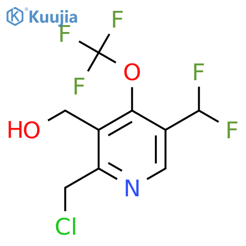 2-(Chloromethyl)-5-(difluoromethyl)-4-(trifluoromethoxy)pyridine-3-methanol structure