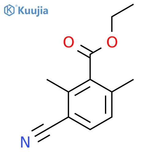 Ethyl 3-cyano-2,6-dimethylbenzoate structure