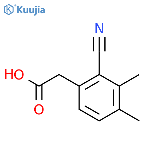 2-Cyano-3,4-dimethylphenylacetic acid structure