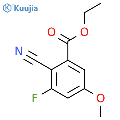 Ethyl 2-cyano-3-fluoro-5-methoxybenzoate structure