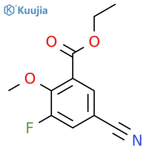 Ethyl 5-cyano-3-fluoro-2-methoxybenzoate structure
