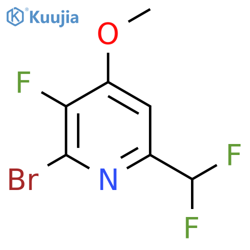 2-Bromo-6-(difluoromethyl)-3-fluoro-4-methoxypyridine structure
