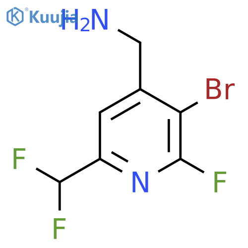 4-(Aminomethyl)-3-bromo-6-(difluoromethyl)-2-fluoropyridine structure