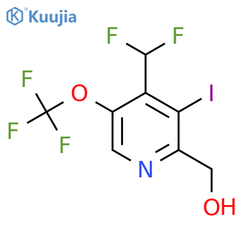 4-(Difluoromethyl)-3-iodo-5-(trifluoromethoxy)pyridine-2-methanol structure