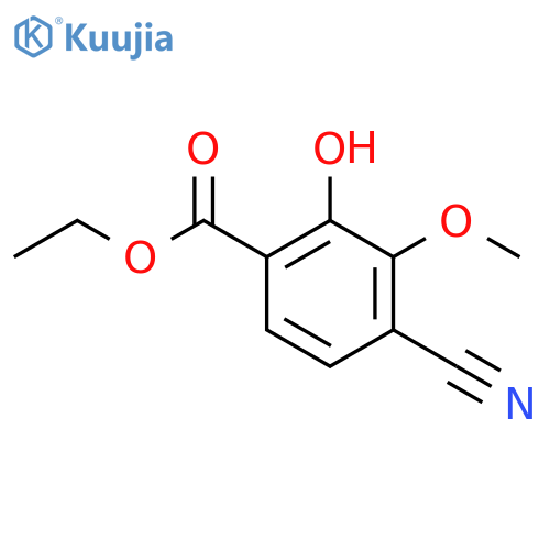 Ethyl 4-cyano-2-hydroxy-3-methoxybenzoate structure