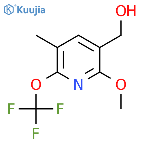 2-Methoxy-5-methyl-6-(trifluoromethoxy)pyridine-3-methanol structure