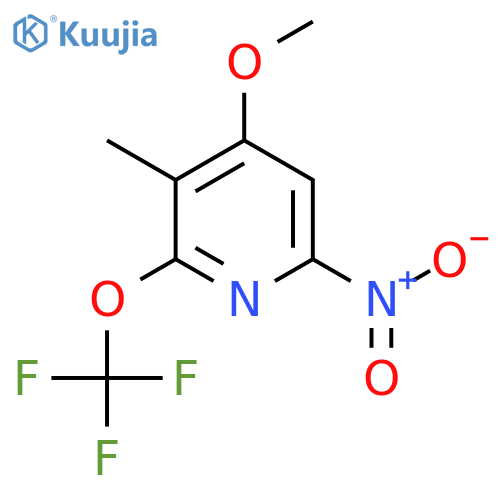 4-Methoxy-3-methyl-6-nitro-2-(trifluoromethoxy)pyridine structure