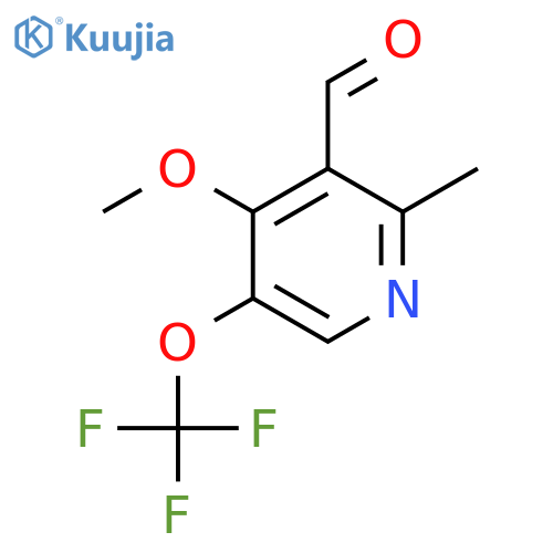 4-Methoxy-2-methyl-5-(trifluoromethoxy)pyridine-3-carboxaldehyde structure