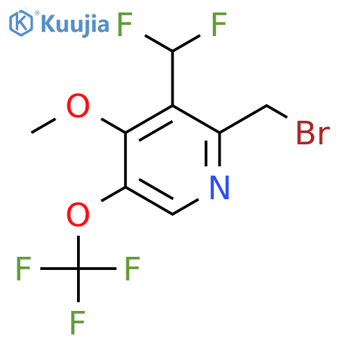 2-(Bromomethyl)-3-(difluoromethyl)-4-methoxy-5-(trifluoromethoxy)pyridine structure