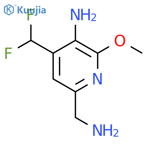 3-Amino-6-(aminomethyl)-4-(difluoromethyl)-2-methoxypyridine structure