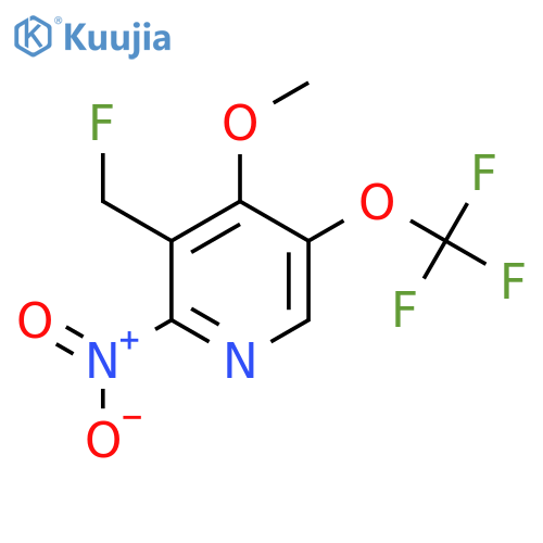 3-(Fluoromethyl)-4-methoxy-2-nitro-5-(trifluoromethoxy)pyridine structure