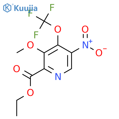 Ethyl 3-methoxy-5-nitro-4-(trifluoromethoxy)pyridine-2-carboxylate structure