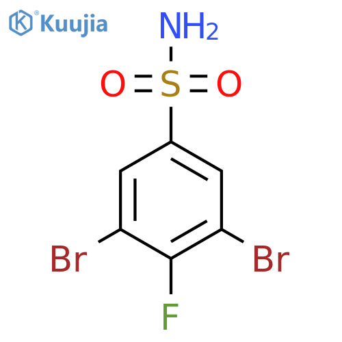 3,5-Dibromo-4-fluorobenzenesulfonamide structure