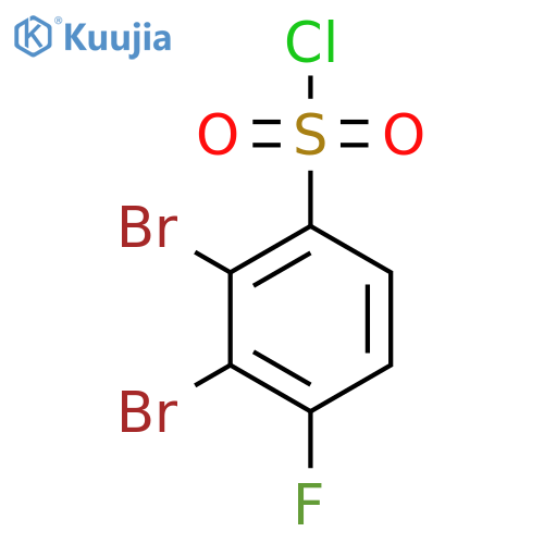 2,3-Dibromo-4-fluorobenzenesulfonyl chloride structure