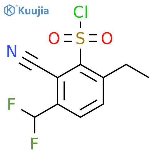 2-Cyano-3-difluoromethyl-6-ethylbenzenesulfonyl chloride structure