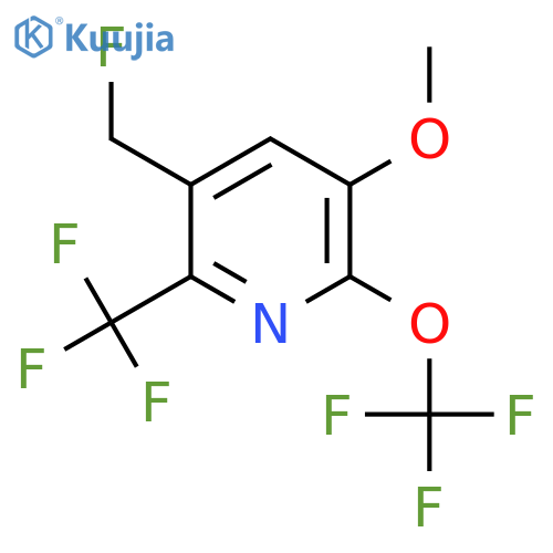 3-(Fluoromethyl)-5-methoxy-6-(trifluoromethoxy)-2-(trifluoromethyl)pyridine structure