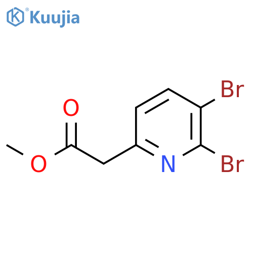 Methyl 2,3-dibromopyridine-6-acetate structure