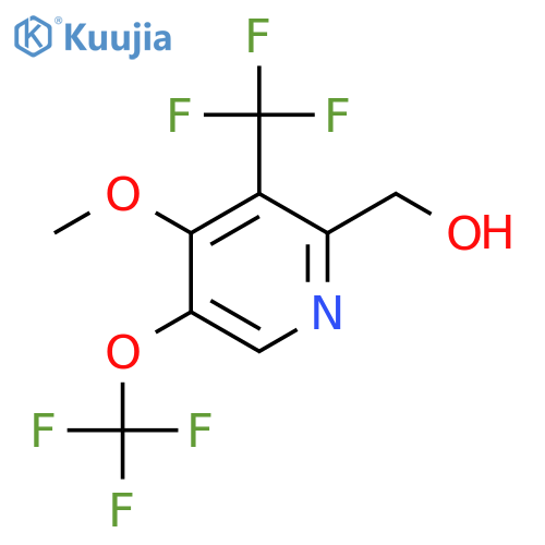 4-Methoxy-5-(trifluoromethoxy)-3-(trifluoromethyl)pyridine-2-methanol structure