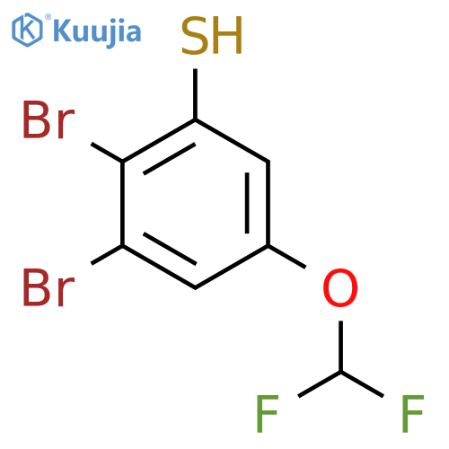 2,3-Dibromo-5-(difluoromethoxy)thiophenol structure