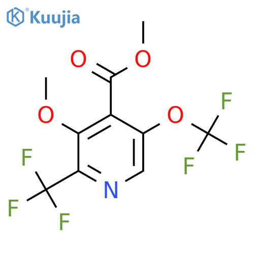 Methyl 3-methoxy-5-(trifluoromethoxy)-2-(trifluoromethyl)pyridine-4-carboxylate structure