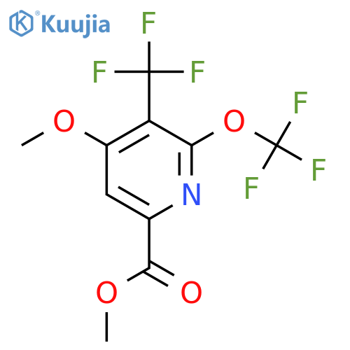 Methyl 4-methoxy-2-(trifluoromethoxy)-3-(trifluoromethyl)pyridine-6-carboxylate structure