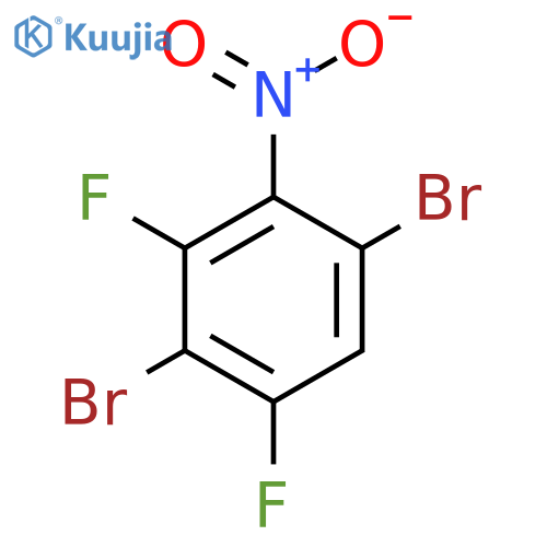 1,4-Dibromo-3,5-difluoro-2-nitrobenzene structure