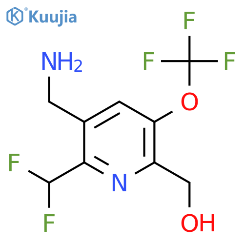 3-(Aminomethyl)-2-(difluoromethyl)-5-(trifluoromethoxy)pyridine-6-methanol structure