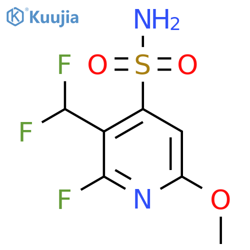 3-(Difluoromethyl)-2-fluoro-6-methoxypyridine-4-sulfonamide structure