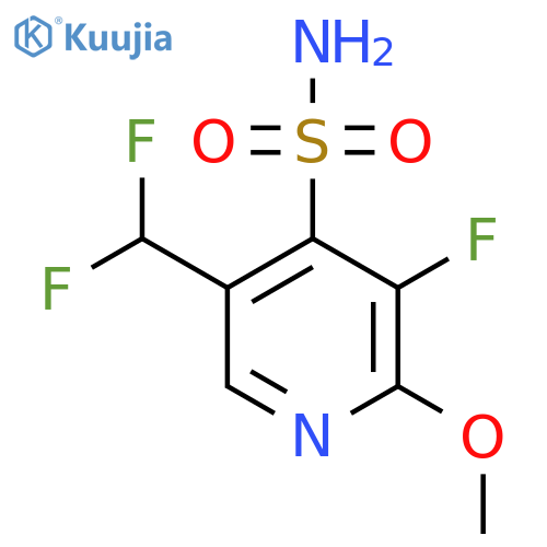 5-(Difluoromethyl)-3-fluoro-2-methoxypyridine-4-sulfonamide structure