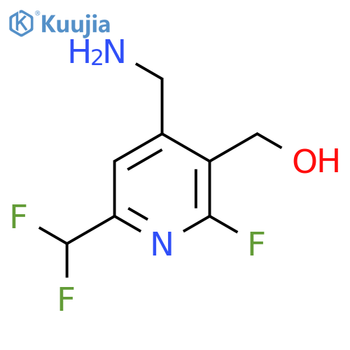 4-(Aminomethyl)-6-(difluoromethyl)-2-fluoropyridine-3-methanol structure