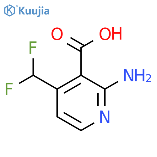 2-Amino-4-(difluoromethyl)pyridine-3-carboxylic acid structure