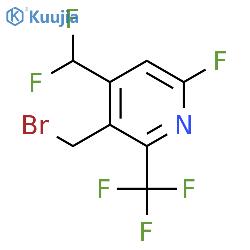 3-(Bromomethyl)-4-(difluoromethyl)-6-fluoro-2-(trifluoromethyl)pyridine structure