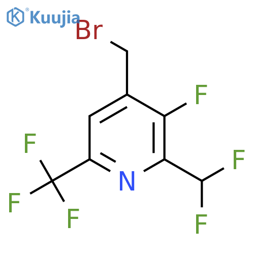 4-(Bromomethyl)-2-(difluoromethyl)-3-fluoro-6-(trifluoromethyl)pyridine structure