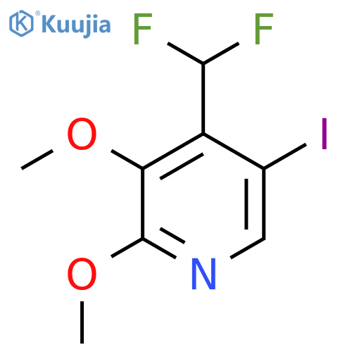 4-(Difluoromethyl)-2,3-dimethoxy-5-iodopyridine structure