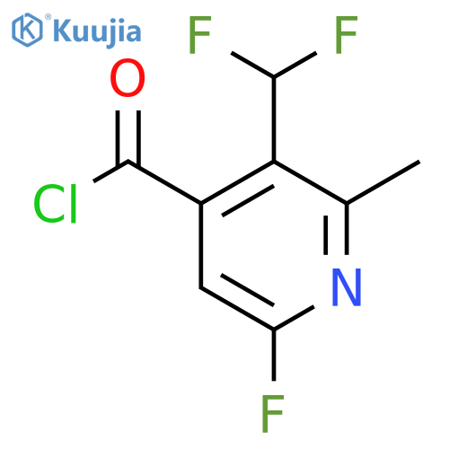 3-(Difluoromethyl)-6-fluoro-2-methylpyridine-4-carbonyl chloride structure