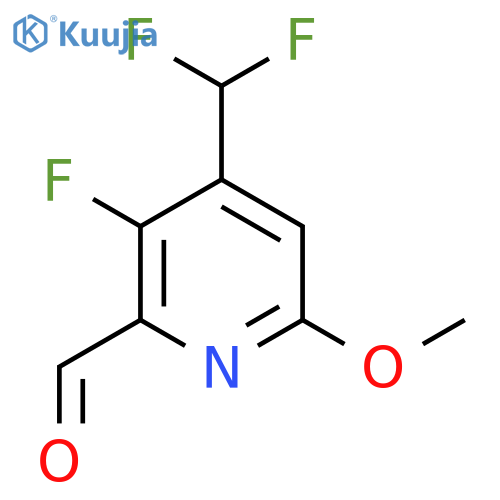 4-(Difluoromethyl)-3-fluoro-6-methoxypyridine-2-carboxaldehyde structure