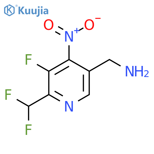 5-(Aminomethyl)-2-(difluoromethyl)-3-fluoro-4-nitropyridine structure