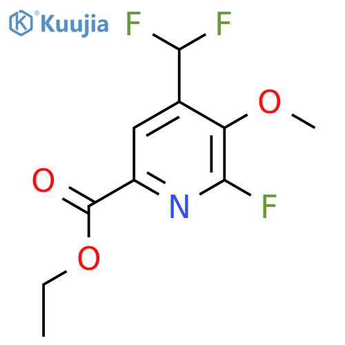 Ethyl 4-(difluoromethyl)-2-fluoro-3-methoxypyridine-6-carboxylate structure