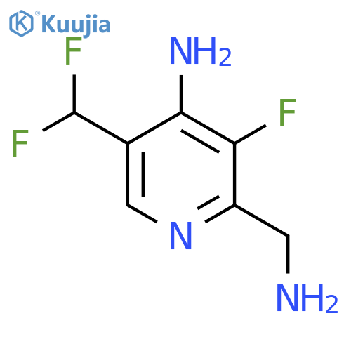 4-Amino-2-(aminomethyl)-5-(difluoromethyl)-3-fluoropyridine structure