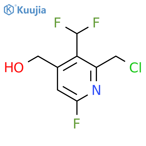 2-(Chloromethyl)-3-(difluoromethyl)-6-fluoropyridine-4-methanol structure