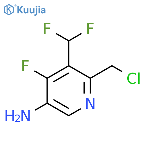 5-Amino-2-(chloromethyl)-3-(difluoromethyl)-4-fluoropyridine structure