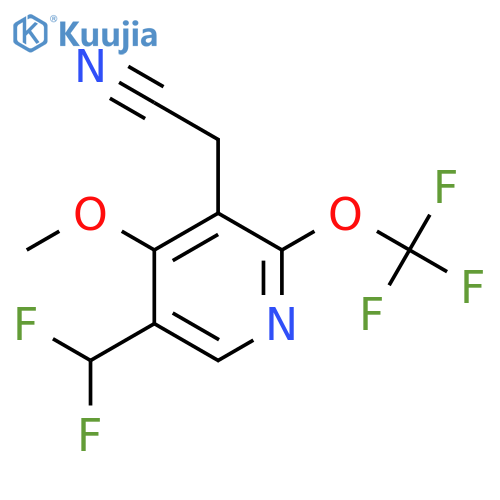5-(Difluoromethyl)-4-methoxy-2-(trifluoromethoxy)pyridine-3-acetonitrile structure