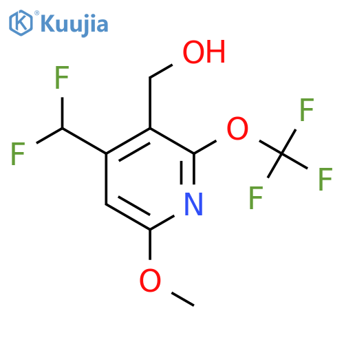 4-(Difluoromethyl)-6-methoxy-2-(trifluoromethoxy)pyridine-3-methanol structure