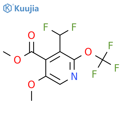 Methyl 3-(difluoromethyl)-5-methoxy-2-(trifluoromethoxy)pyridine-4-carboxylate structure