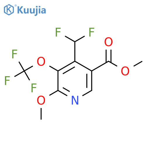 Methyl 4-(difluoromethyl)-2-methoxy-3-(trifluoromethoxy)pyridine-5-carboxylate structure