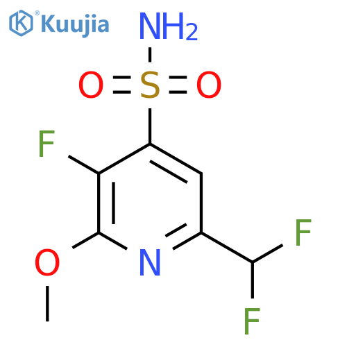 6-(Difluoromethyl)-3-fluoro-2-methoxypyridine-4-sulfonamide structure
