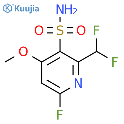 2-(Difluoromethyl)-6-fluoro-4-methoxypyridine-3-sulfonamide structure