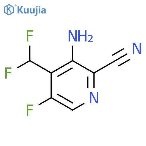 3-Amino-2-cyano-4-(difluoromethyl)-5-fluoropyridine structure