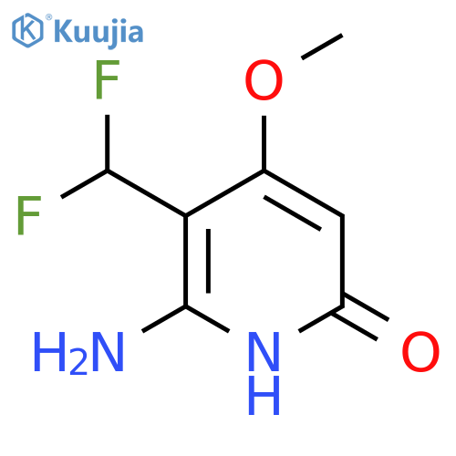 2-Amino-3-(difluoromethyl)-6-hydroxy-4-methoxypyridine structure